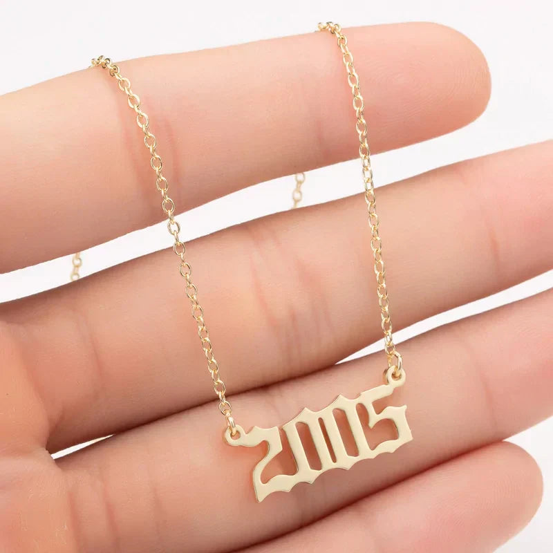 Women's Birth Year Necklace