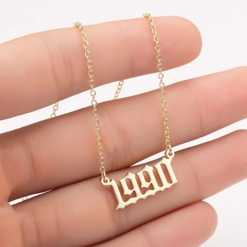 Women's Birth Year Necklace