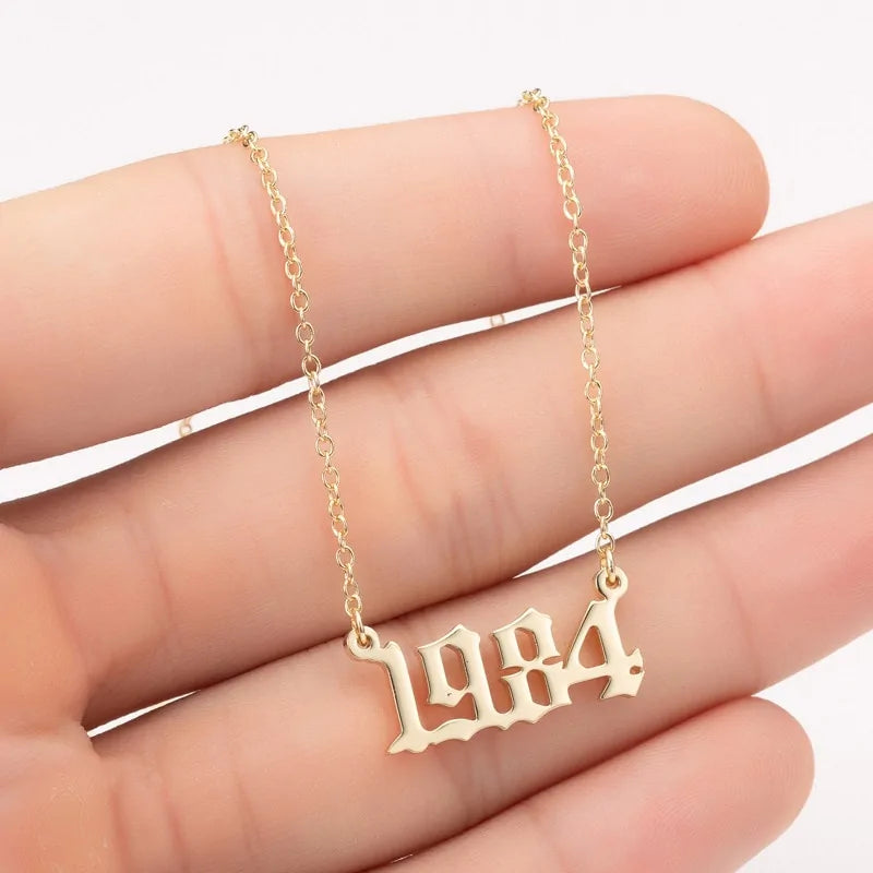 Women's Birth Year Necklace