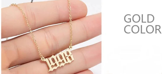 Women's Birth Year Necklace