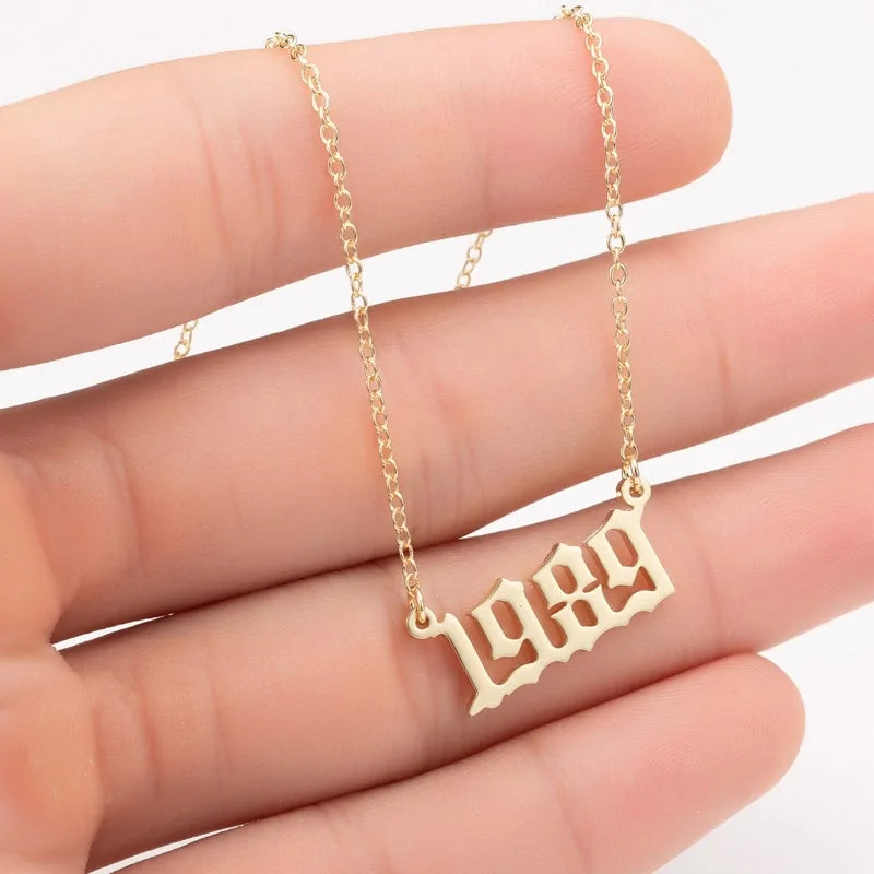 Women's Birth Year Necklace