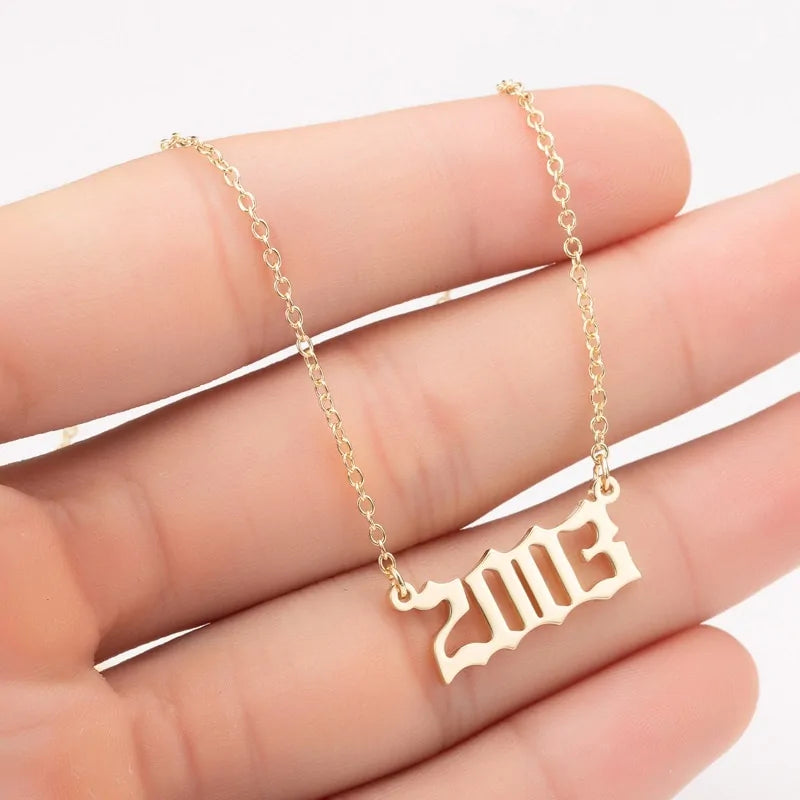 Women's Birth Year Necklace