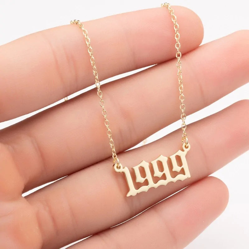 Women's Birth Year Necklace