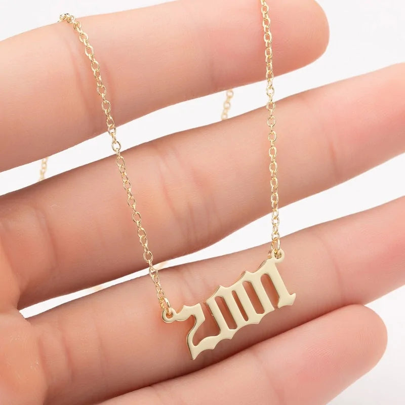 Women's Birth Year Necklace