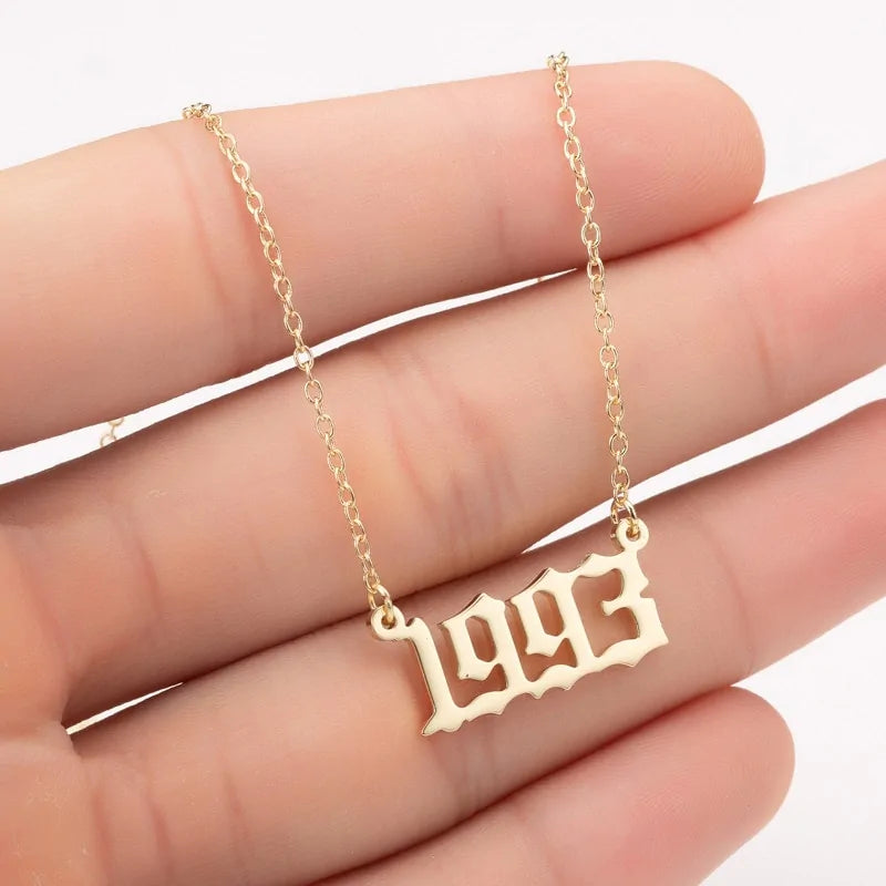 Women's Birth Year Necklace